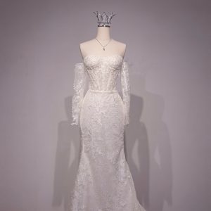 VÁY ĐI BÀN ĐUÔI CÁ TAY DÀI RỜI