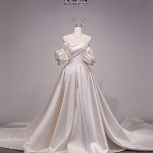 VÁY LỄ HÀN QUỐC TAY PHỒNG